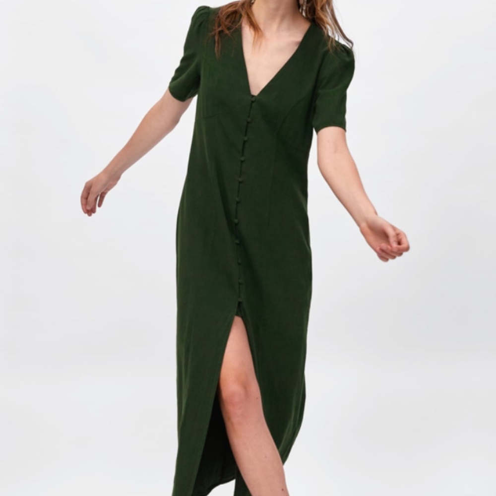 ZARA BUTTONED DRESS - Picture 6 of 6